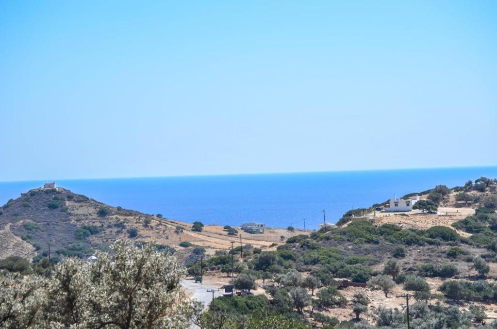 Villa George Sea View With Pool - Triopetra Exteriör bild