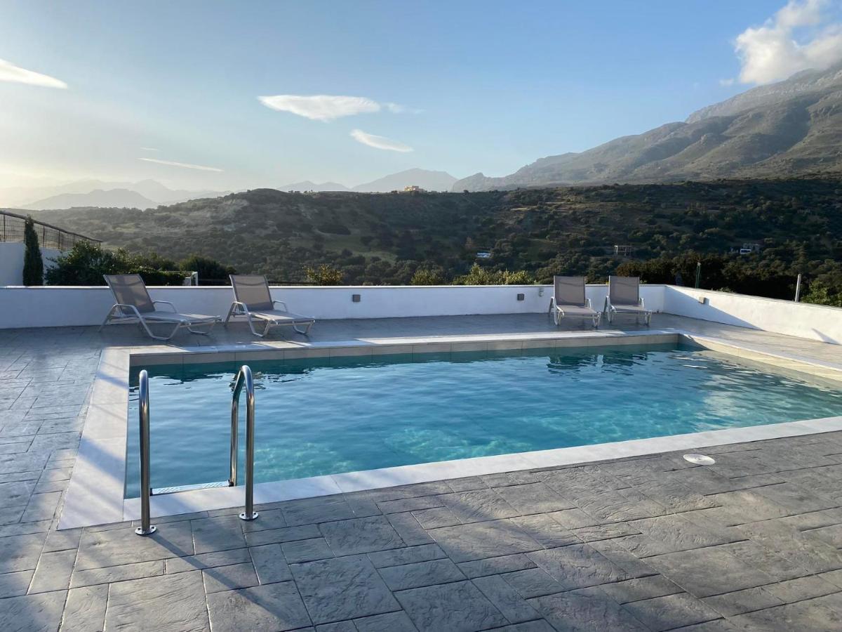 Villa George Sea View With Pool - Triopetra Exteriör bild