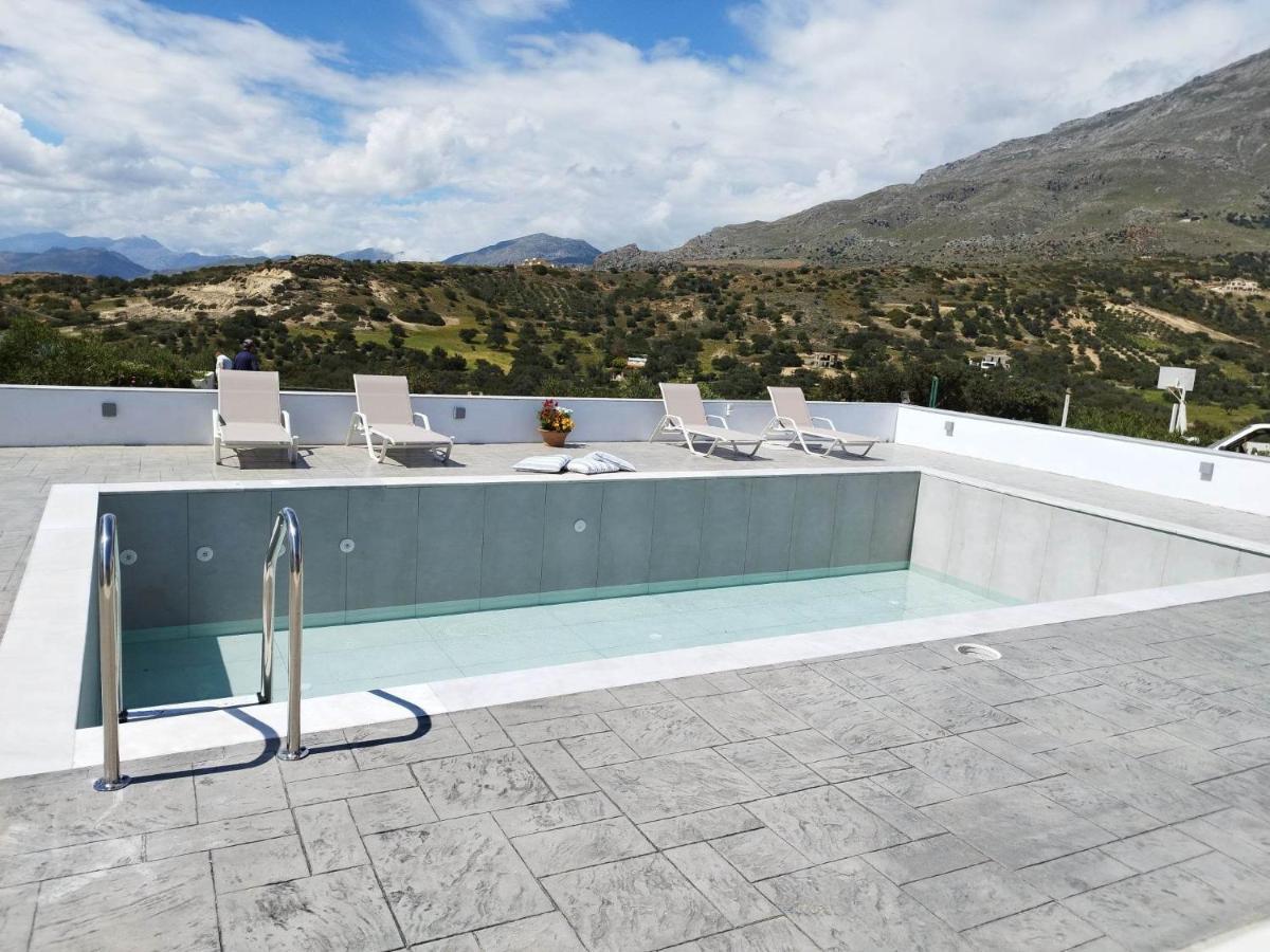Villa George Sea View With Pool - Triopetra Exteriör bild